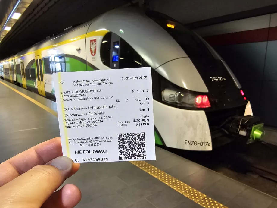 Ticket valid only on RL trains (not marked in the validator)