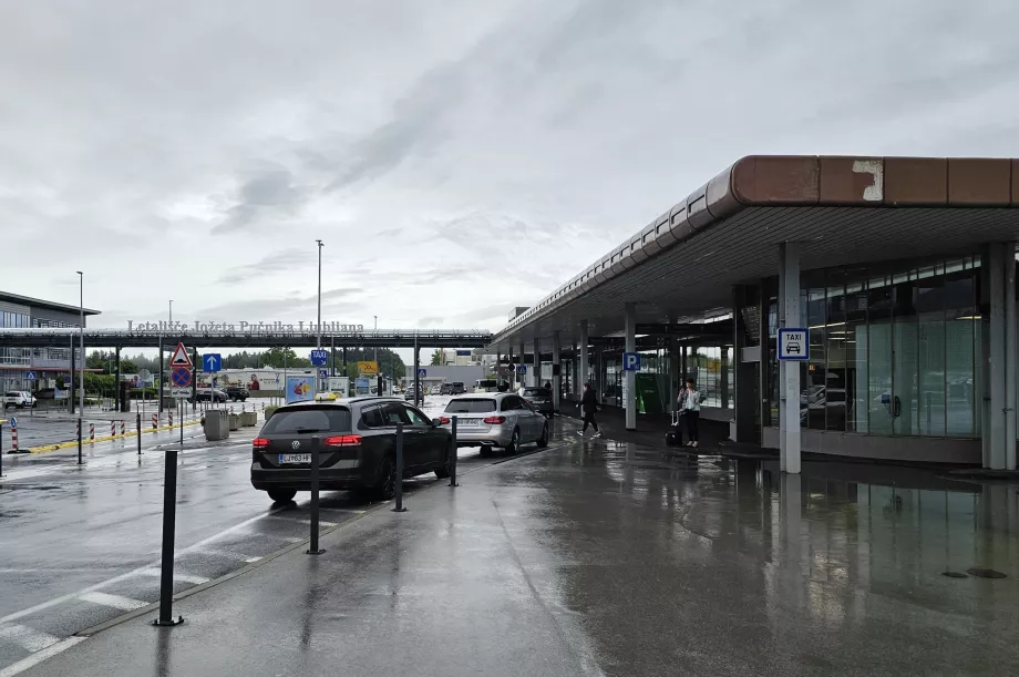 Taxi stand in front of the arrival hall