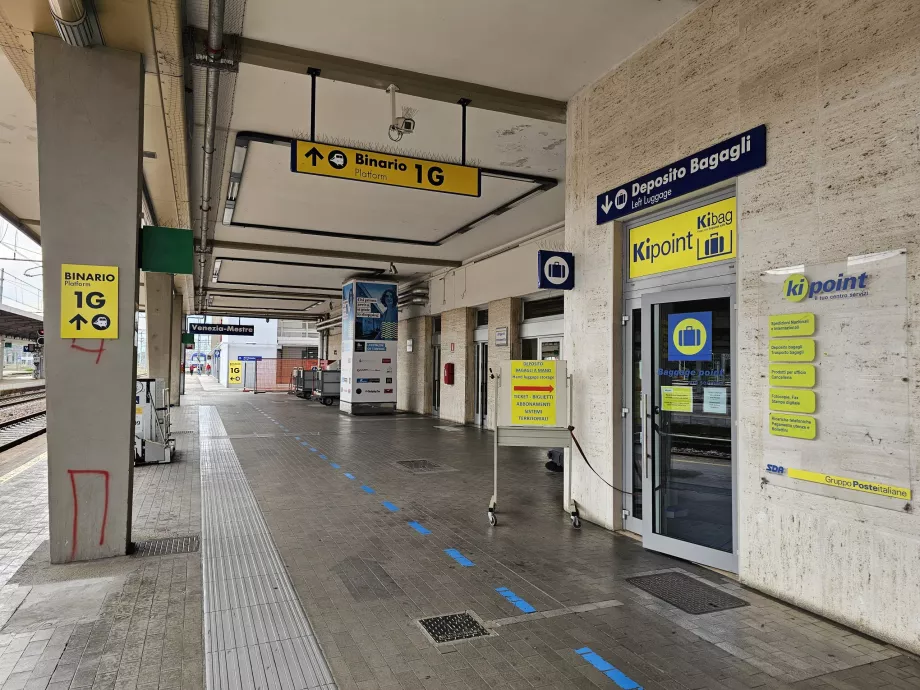 Luggage storage, Mestre train station