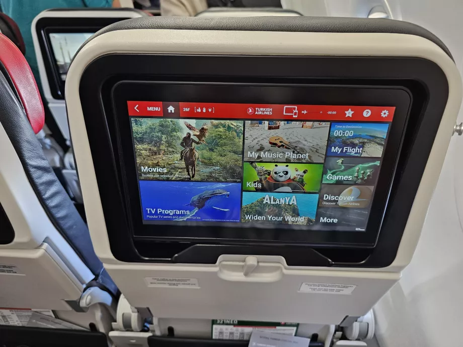 Entertainment system, Airbus A321