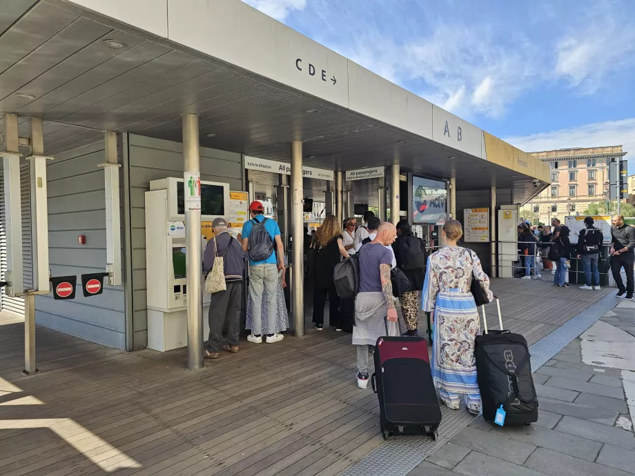 ACTV ticket machines in front of the station