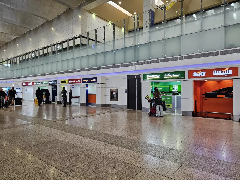 Car rental counters, Terminal 1