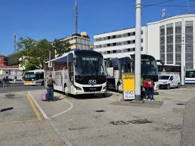 ATVO stop in the direction of the airport, Piazzale Roma