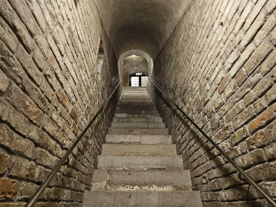 Stairs to the basilica gallery