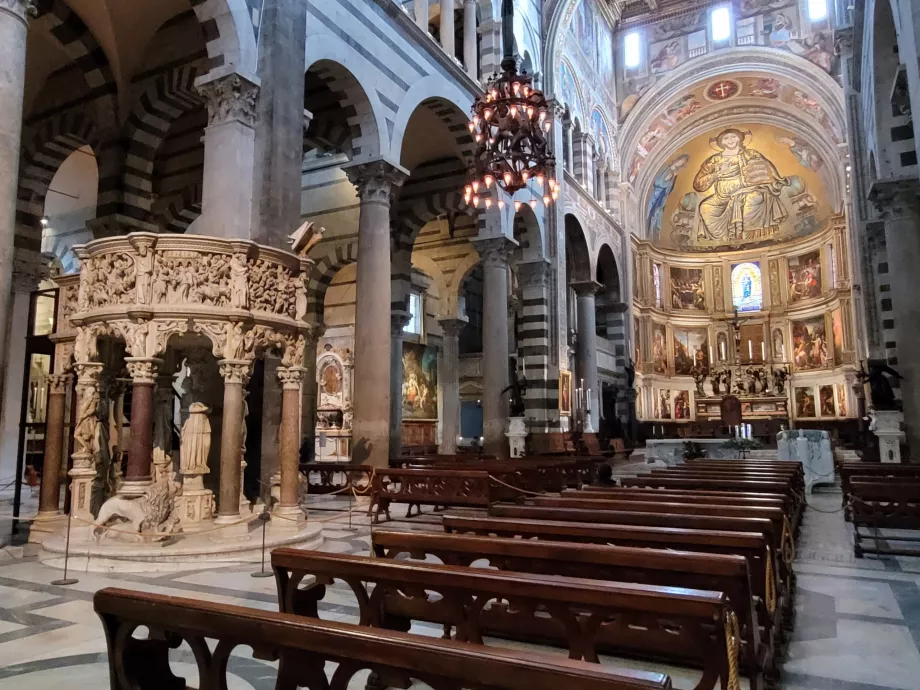 Pulpit and mosaic