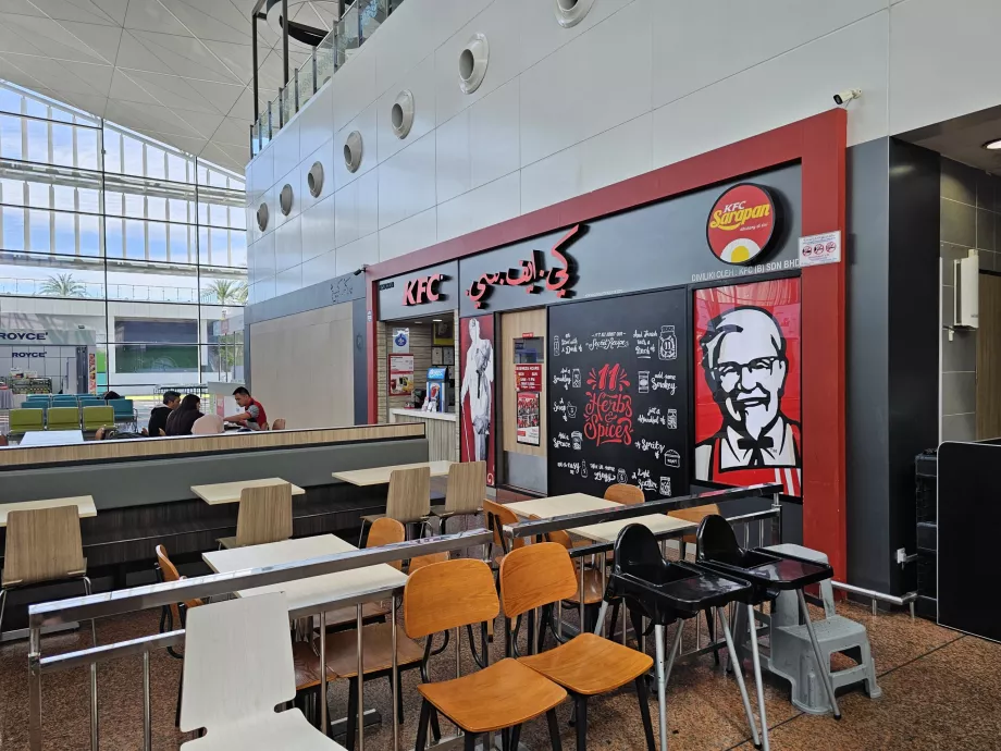 KFC, arrival hall, public area