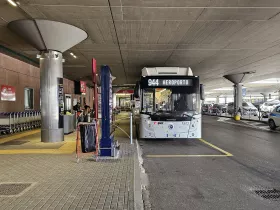 Bus stop 944 at the airport