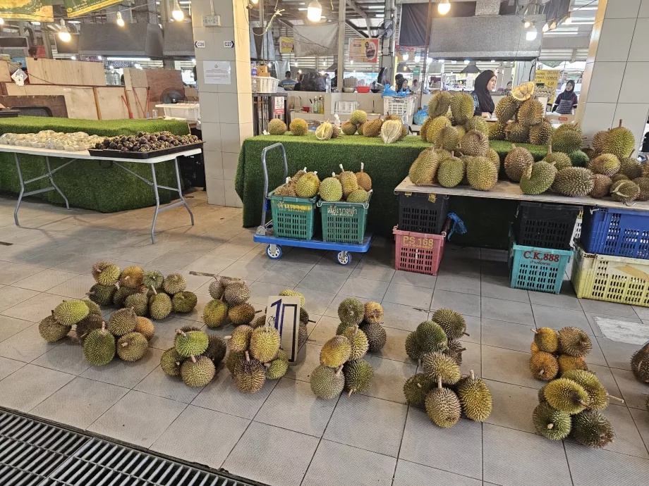 Durians in Gadong night market