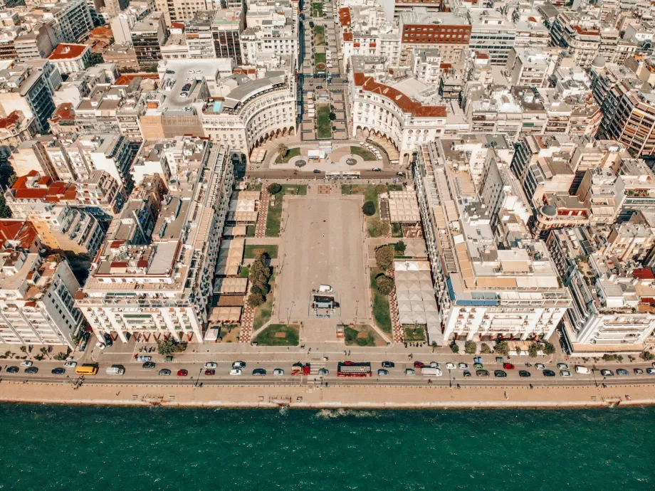 View of Aristotle Square from above