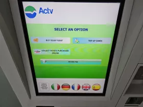 ACTV machine entry fee