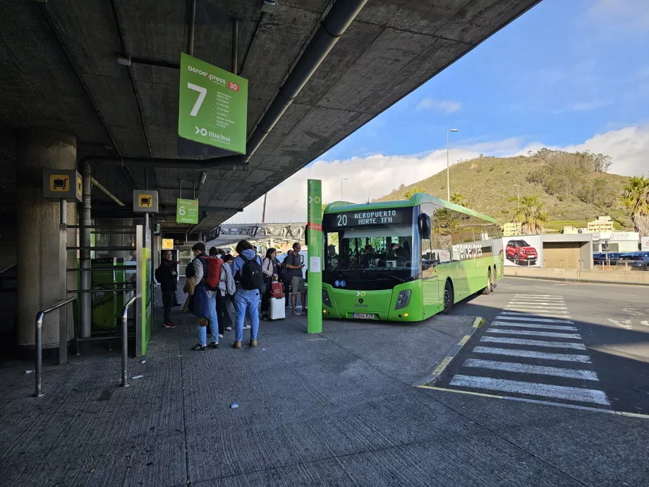 Bus 20 to Santa Cruz de Tenerife