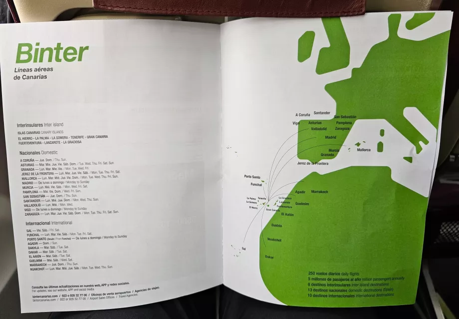 Route Map Binter Canarias