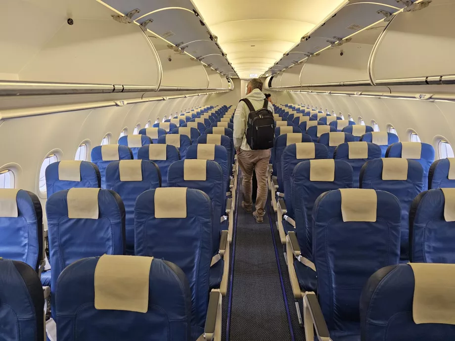 Airbus A320 cabin, Edelweiss