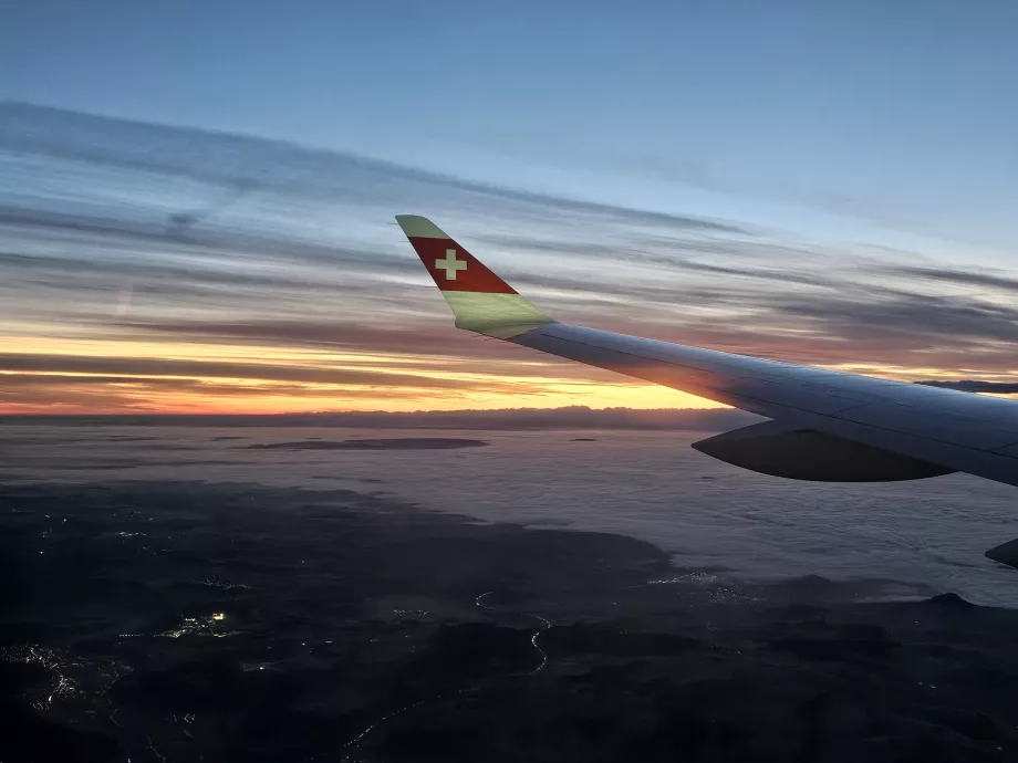 Wing during Prague - Zurich flight