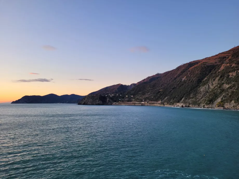 View of the coast towards Corniglia