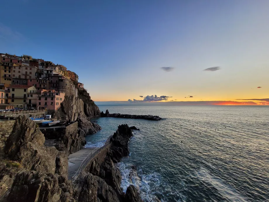 Sunset over Manarola