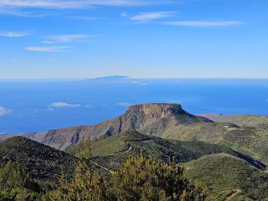 View of the Fortaleza rock formation from Alto de Garjonay