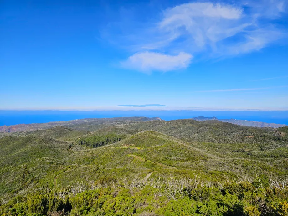 View of the island of La Palma from Alto de Garajonay