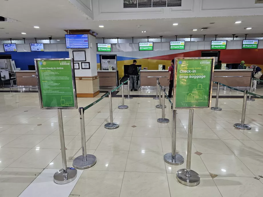 Check-in at the airport