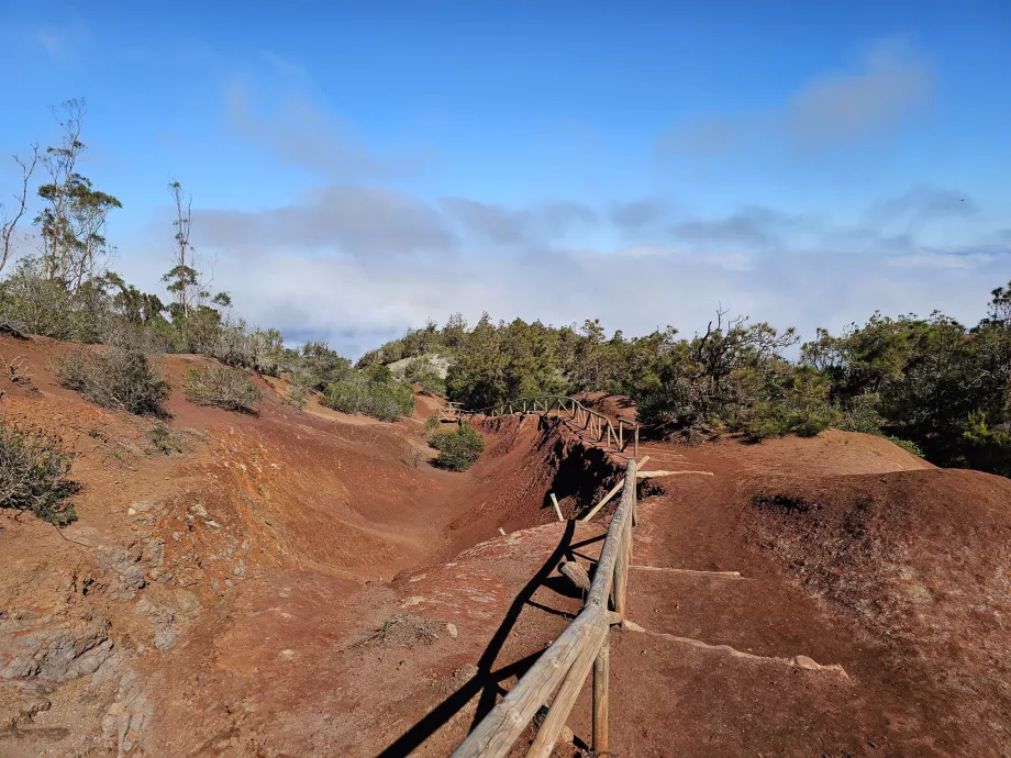 Walking route to Mirador de Abrante