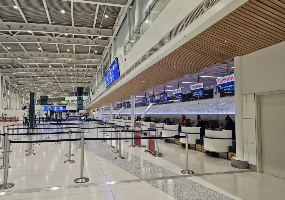 Check-in at SXM Airport