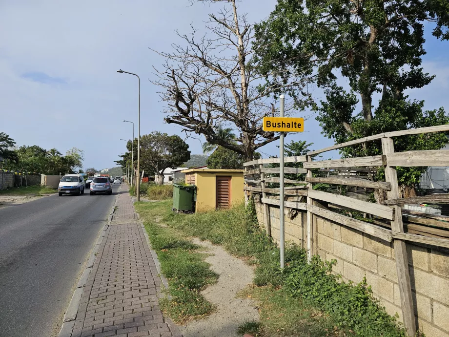 Minibus stop marking