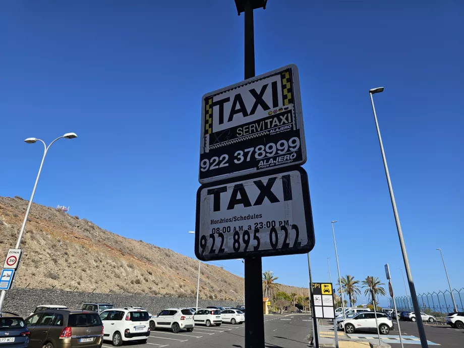 Phone numbers for Taxi Gomera