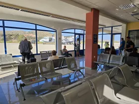 Transit zone and single gate, Leros Airport