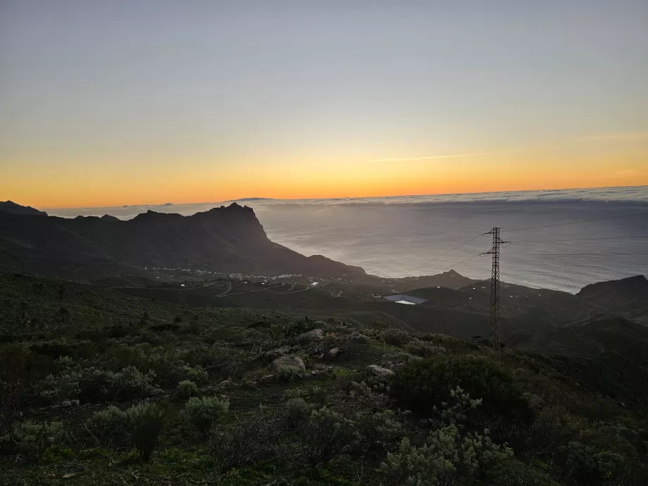 Alojera just after sunset