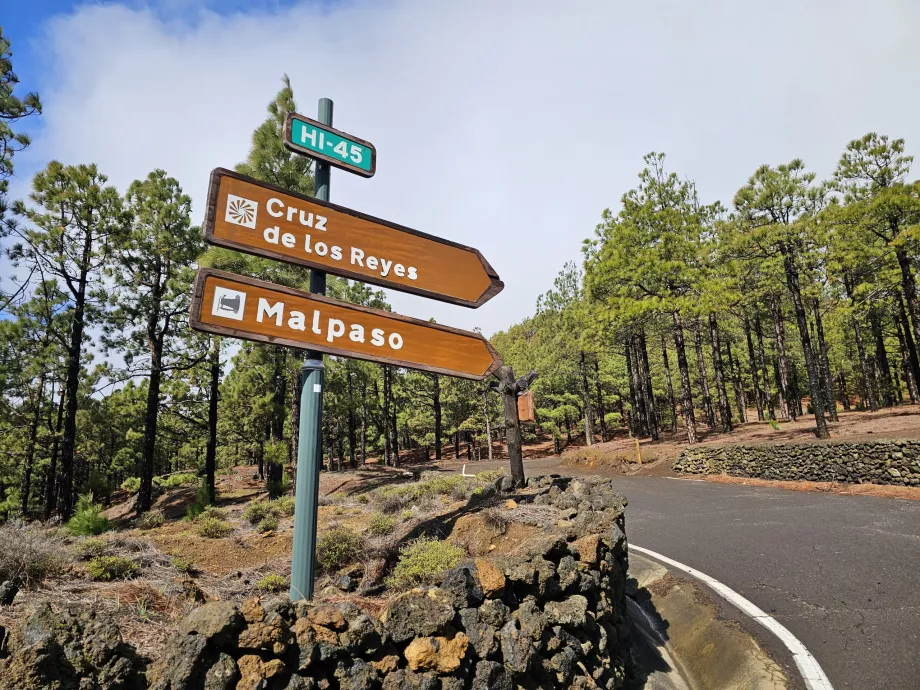 Signpost to tourist attractions