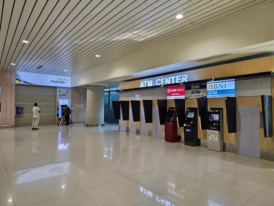 ATMs in the arrivals hall