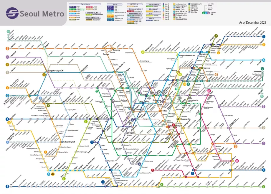 Seoul Metro Map