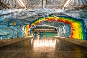 The artistic metro in Stockholm