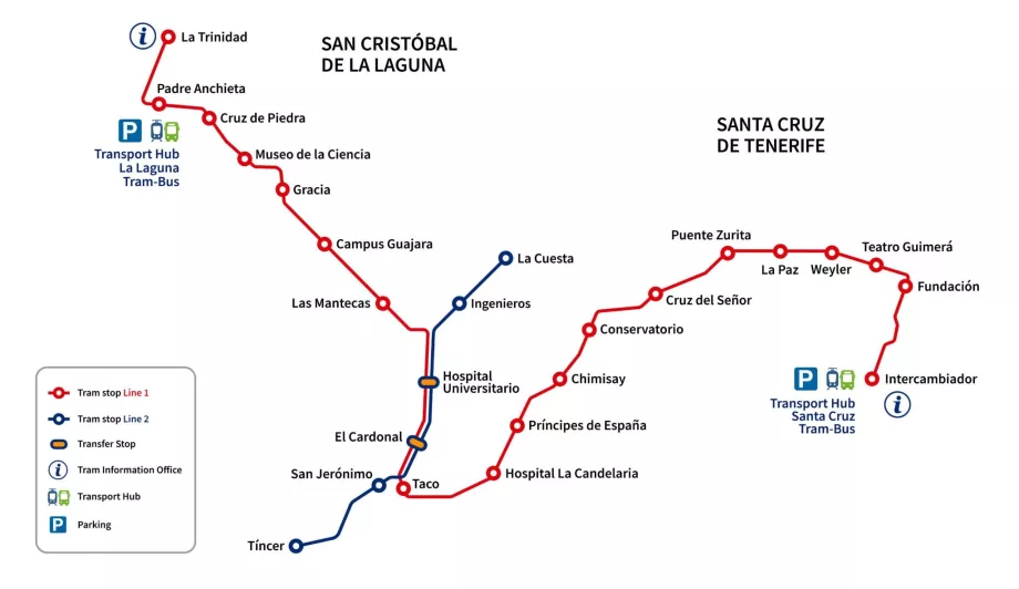 Tram map