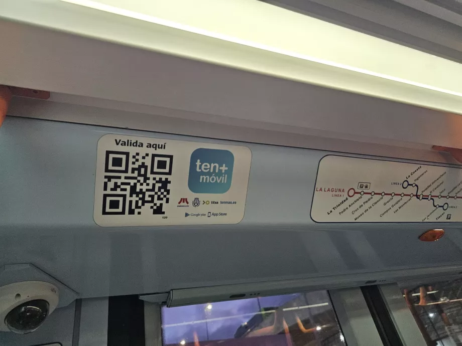 QR code for ticket validation in the mobile app