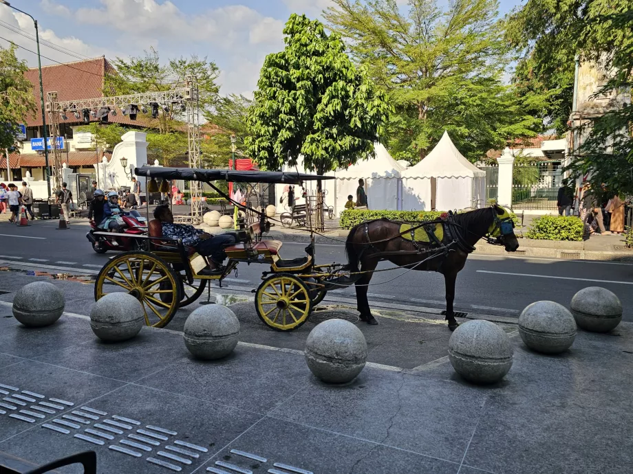 Fiacre ride to Malioboro