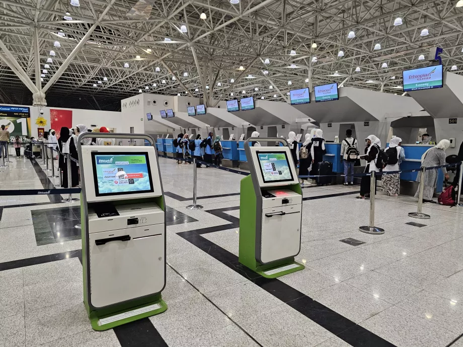 Check-in at the airport