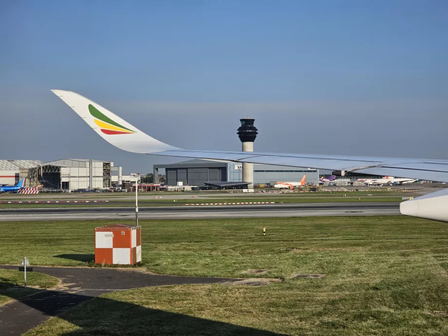 Ethiopian Airlines on arrival in Manchester