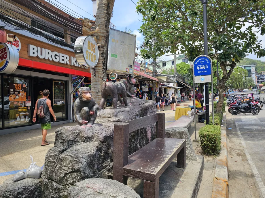 Bus stop to Ao Nang airport