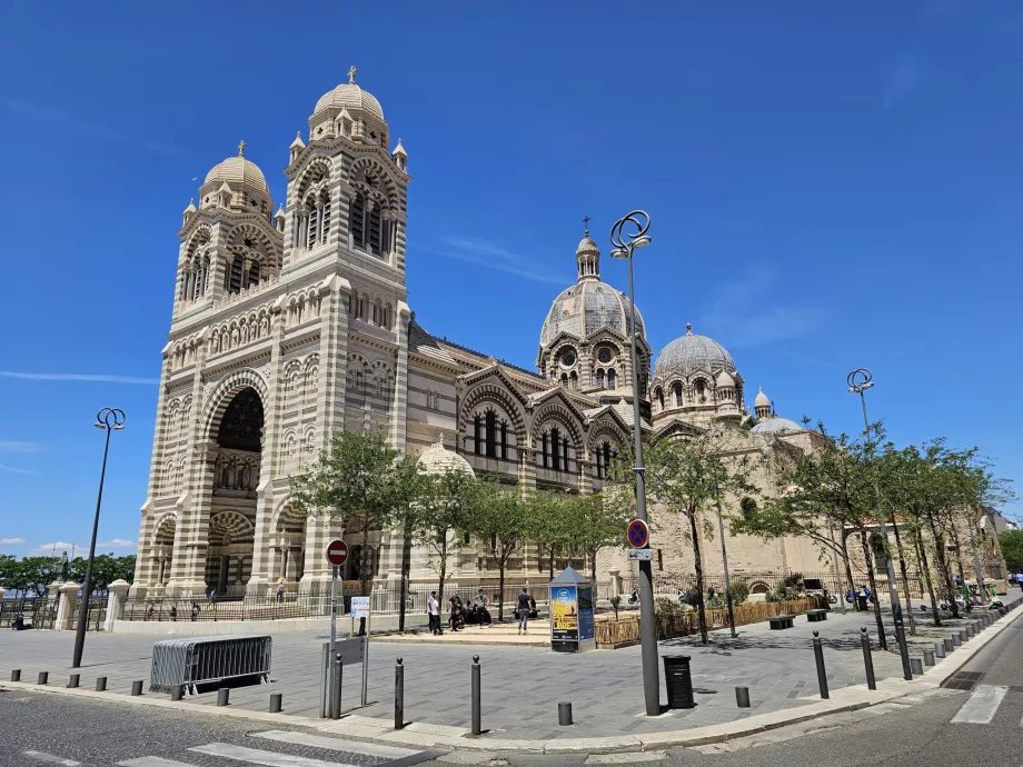 The old cathedral on the bottom right