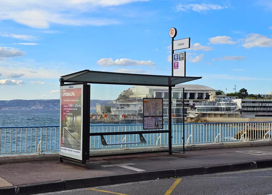 Public transport bus stop