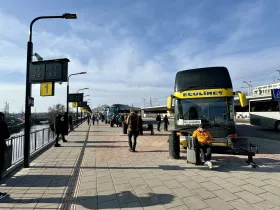 Bus stops at Riga Railway Station
