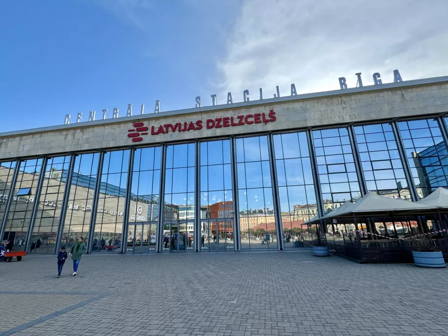 Main railway station in Riga