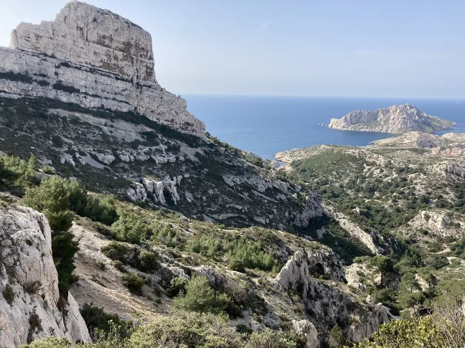 View of Calanques