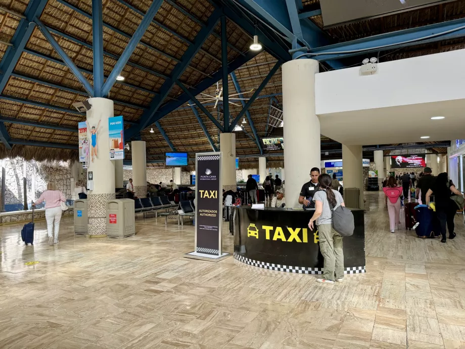 Official TAXI stand at PUJ Airport