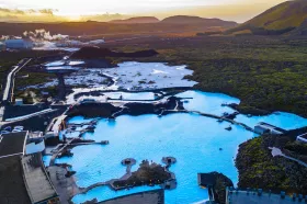 View of the Blue Lagoon from above