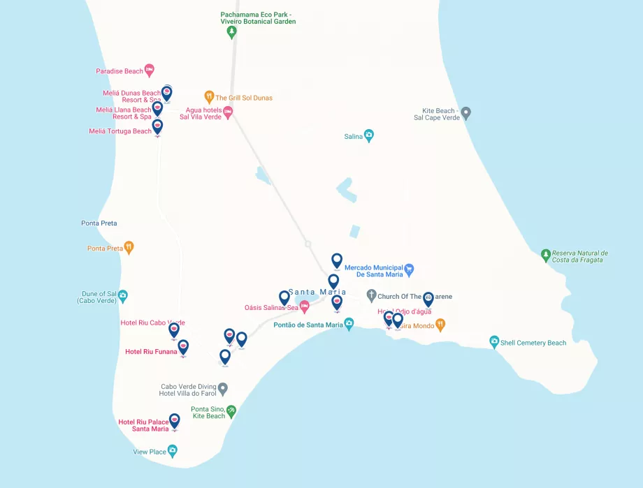 Map of hotels in Salu, Kavperdy