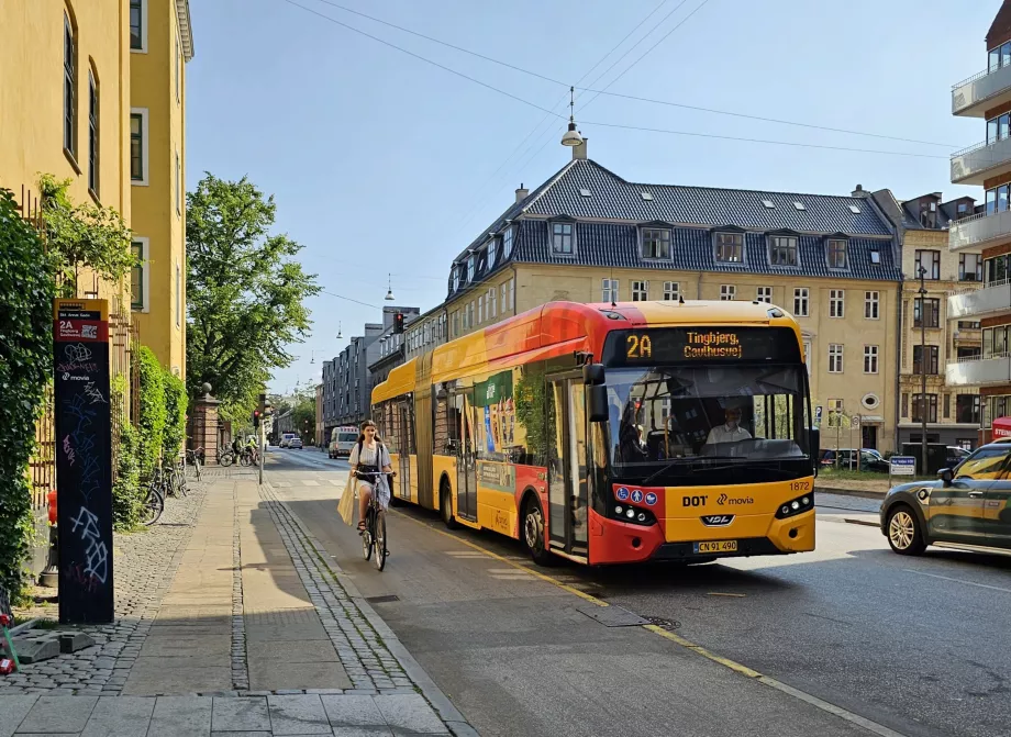 Public transport bus in Copenhagen