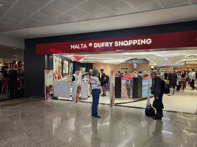 Duty free shop, Malta airport