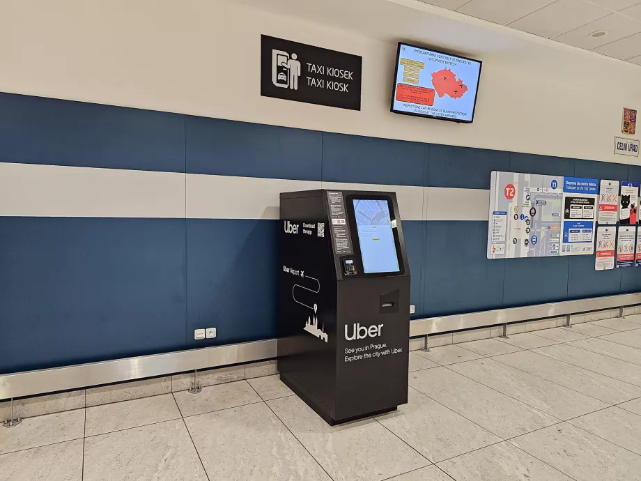 Kiosk for ordering UBER